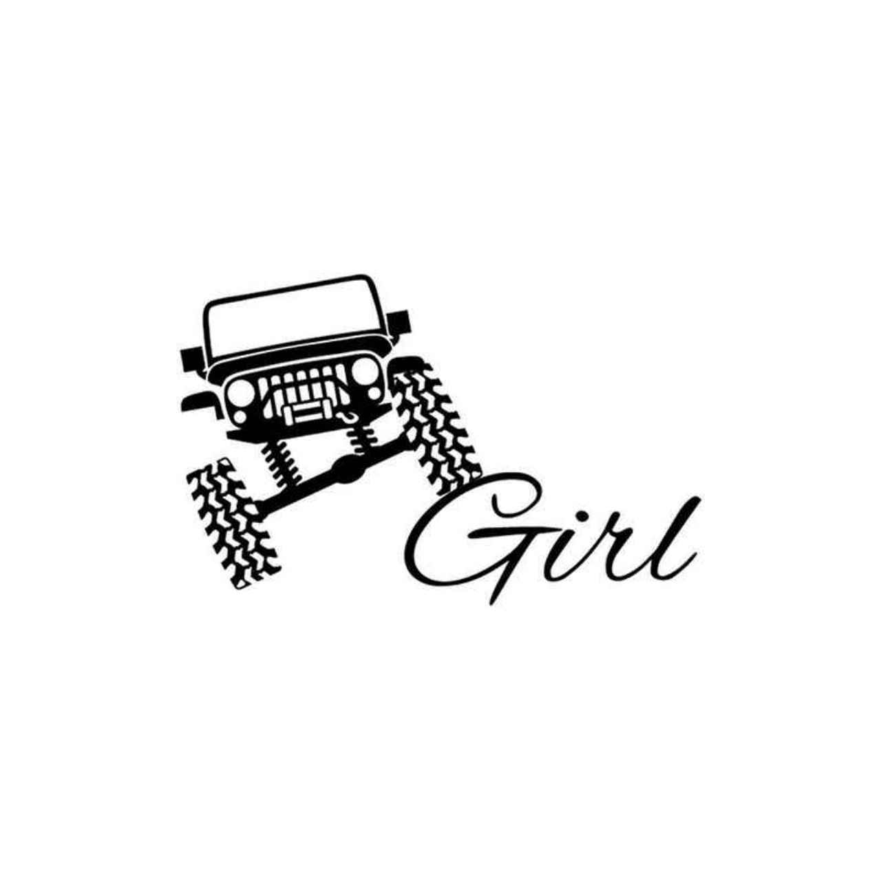 Jeep Girl Logo - Jeep Girl 880 Decal