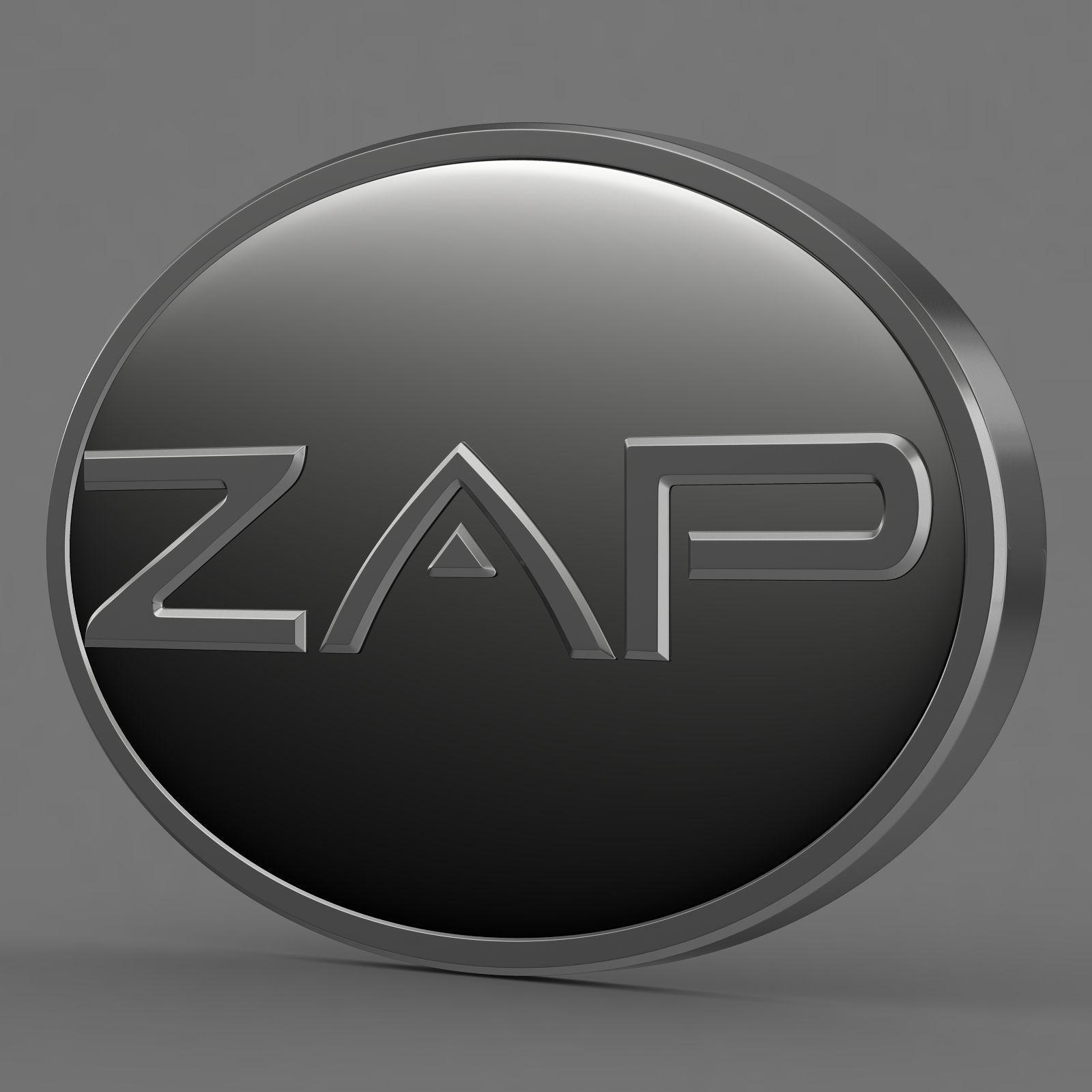 Zap Car Logo - detailed zap logo 2 3D