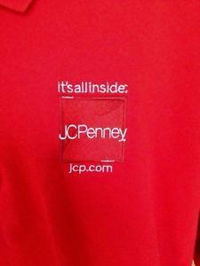 JC Penny Logo - JCPENNY jcp Men's Red Employee Uniform Polo Shirt 2XL Retail Store