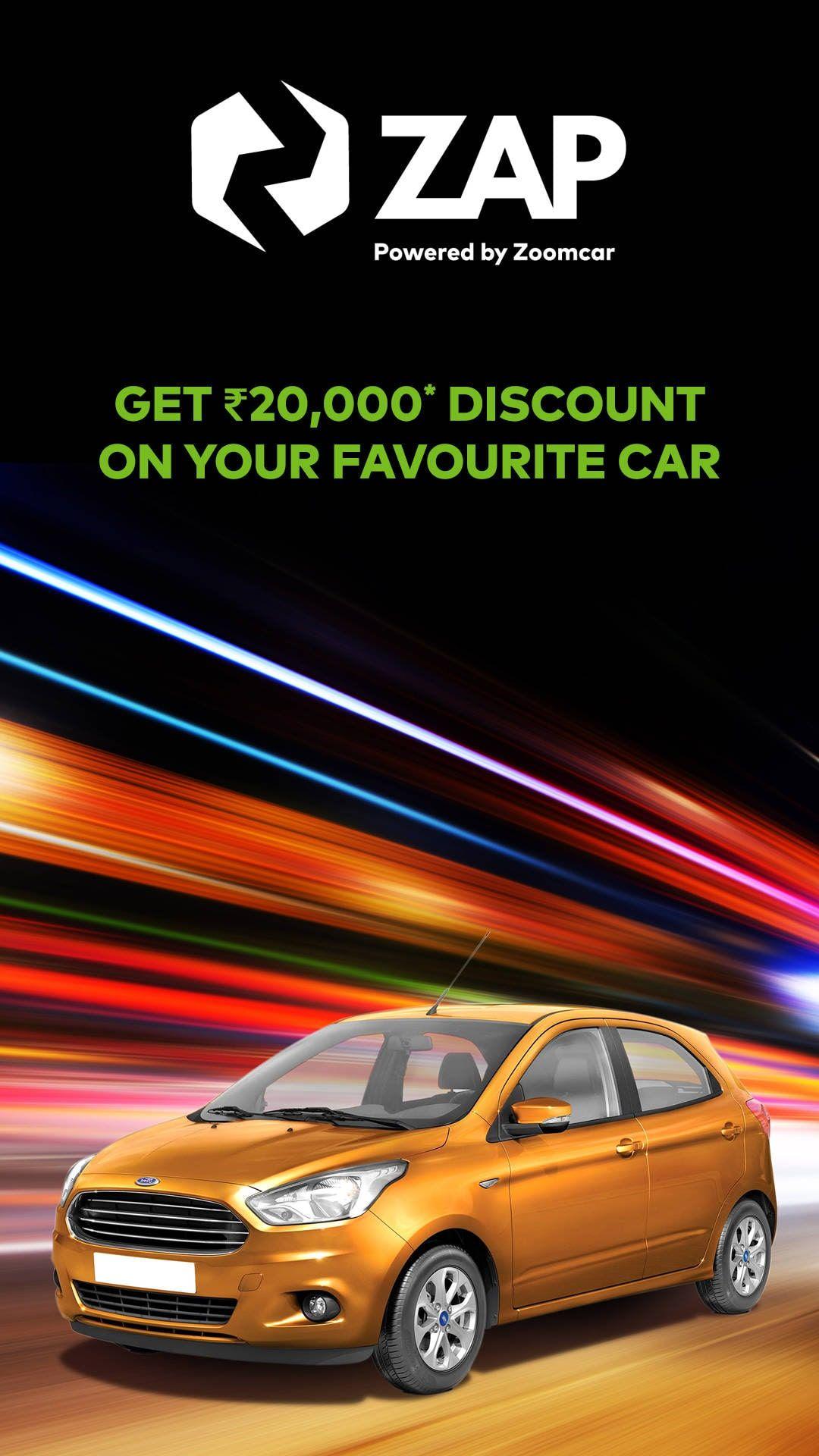 Zap Car Logo - Rs 20,000 off on your new car on ZAP Powered by Zoomcar Online |Paytm