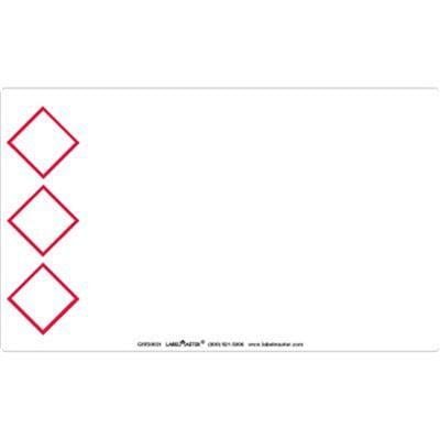 Three Red Diamonds Logo - 50% Off Label, 10 x Paper, Three Red Diamonds
