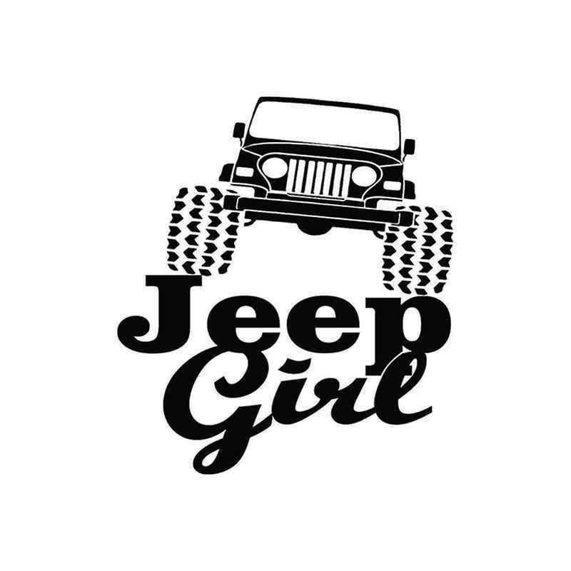 Jeep Girl Logo - Jeep Girl 14 Vinyl Sticker