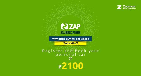 Zap Car Logo - 6 reasons for making Subscribe the go to option! – Zoomcar