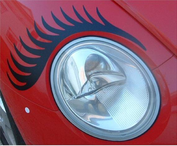 Zap Car Logo - Eyelashes for your VW Beetle Headlamps or Zap Car | Etsy
