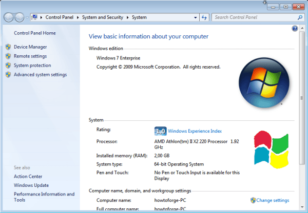 Windows Computer Logo - Add own Windows logo in system properties