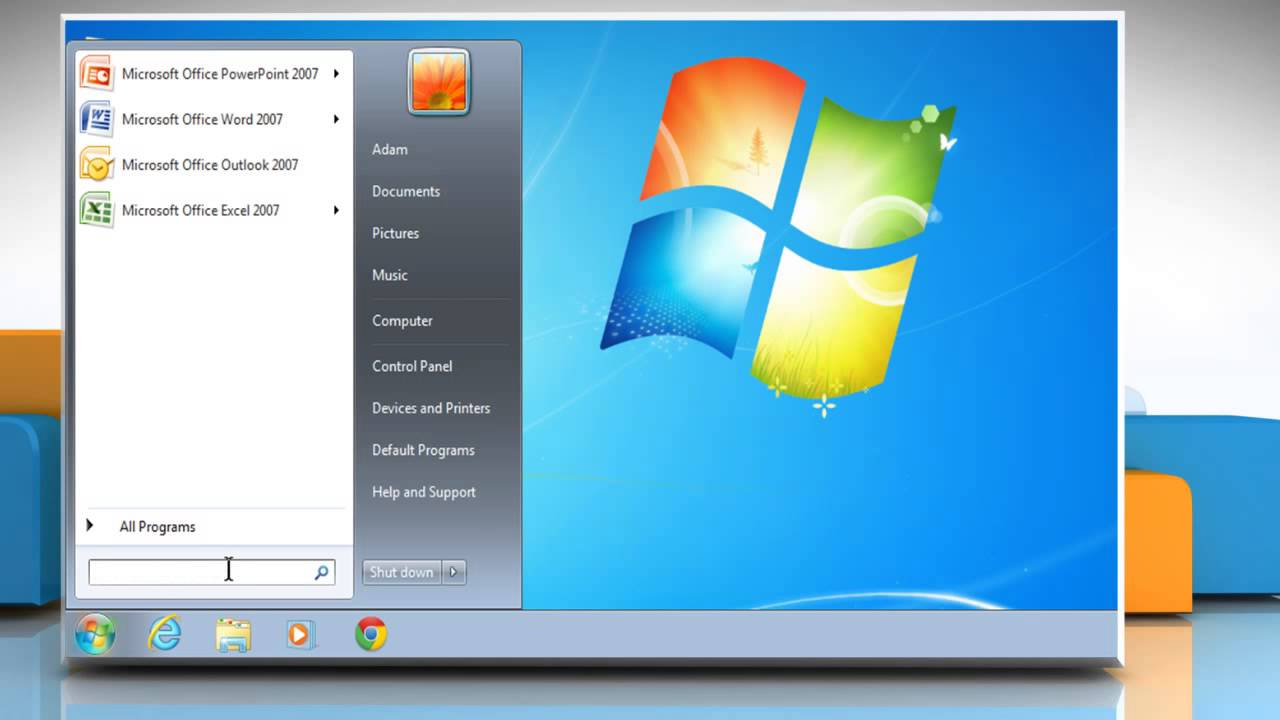 Windows Computer Logo - How to open Microsoft® Paint in Windows® 7
