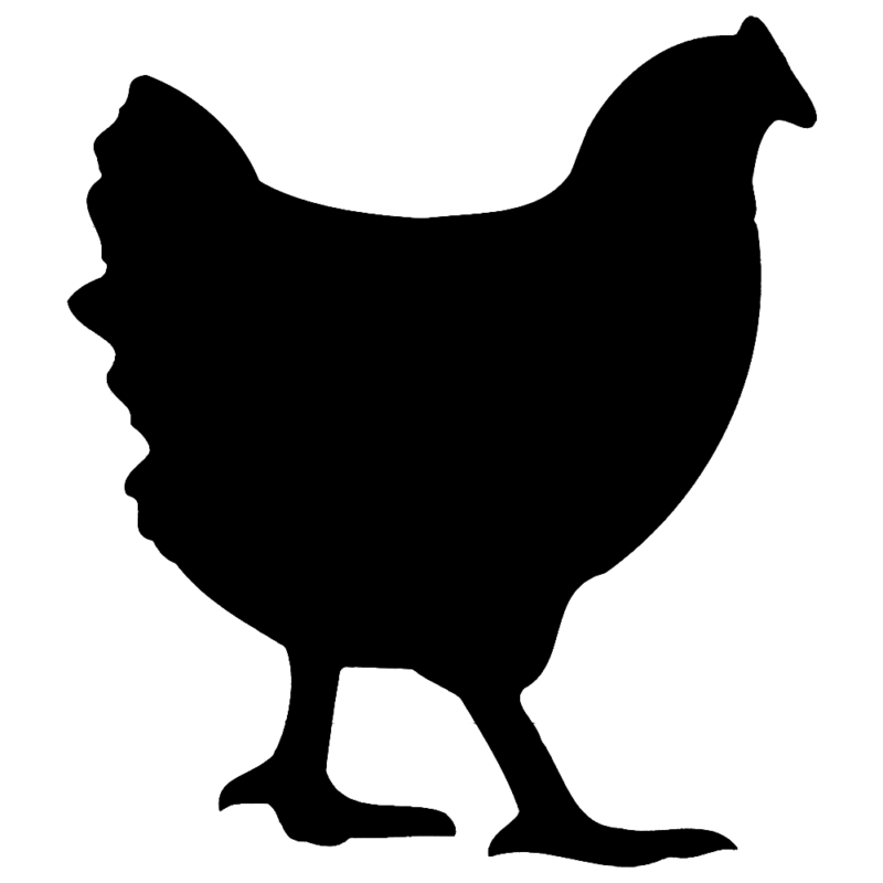 Black and White Chicken Logo - Chicken Black And White - Clip Art Library