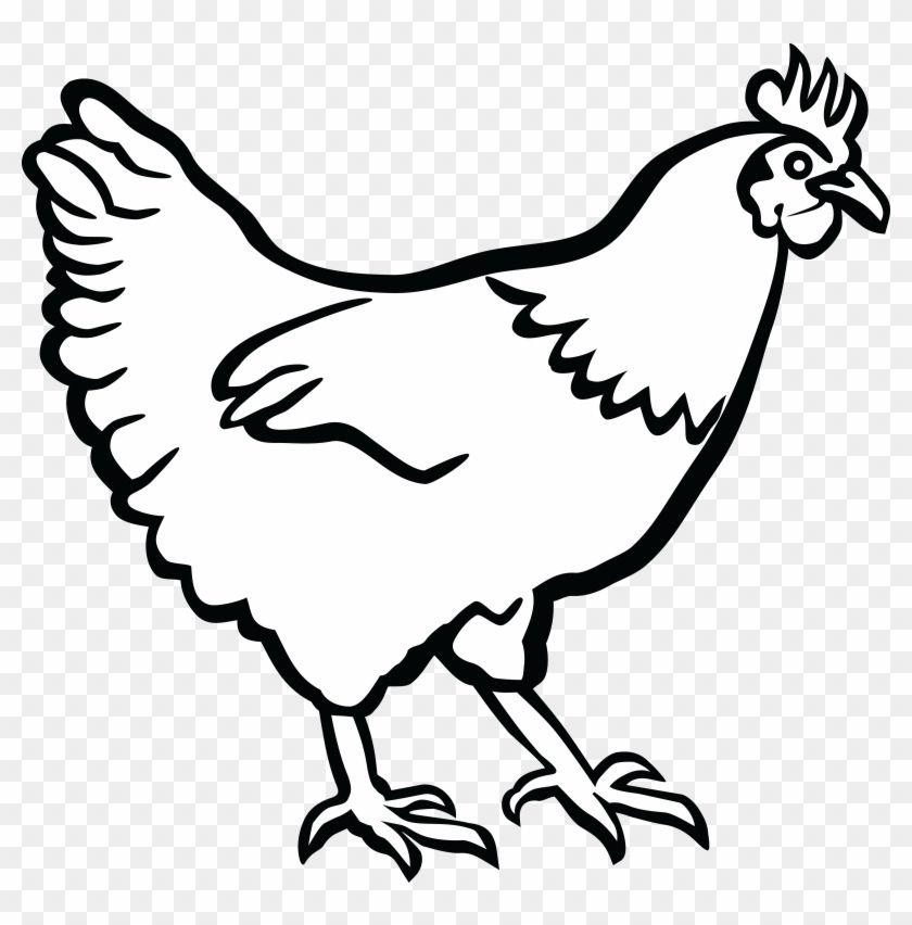 Black and White Chicken Logo - Free Clipart Of A Hen In Black And White - Chicken Black And White ...