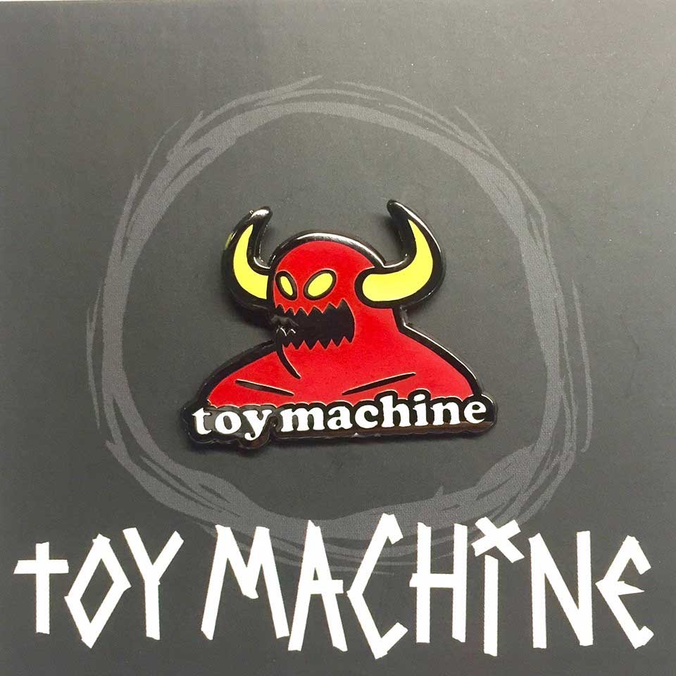 Skeleton Toy Machine Logo - Toy Machine Pin American Monster 1 3 8th'' X .75''