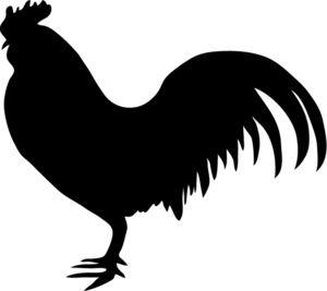Black and White Chicken Logo - Free Male Chicken Clipart Image 0071-1002-1400-1747 |