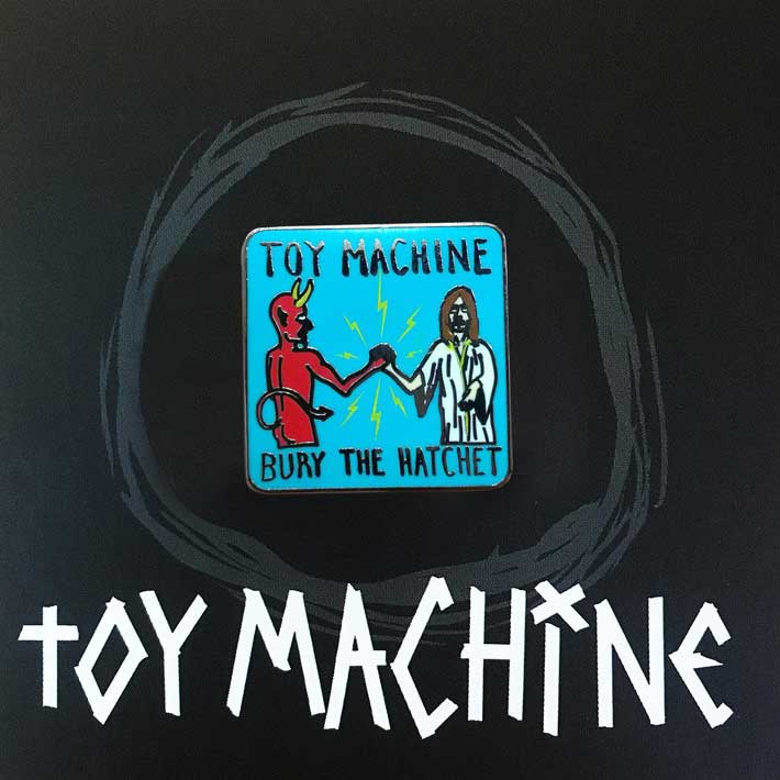 Skeleton Toy Machine Logo - Toy Machine Pin American Monster 1 3 8th'' X .75''