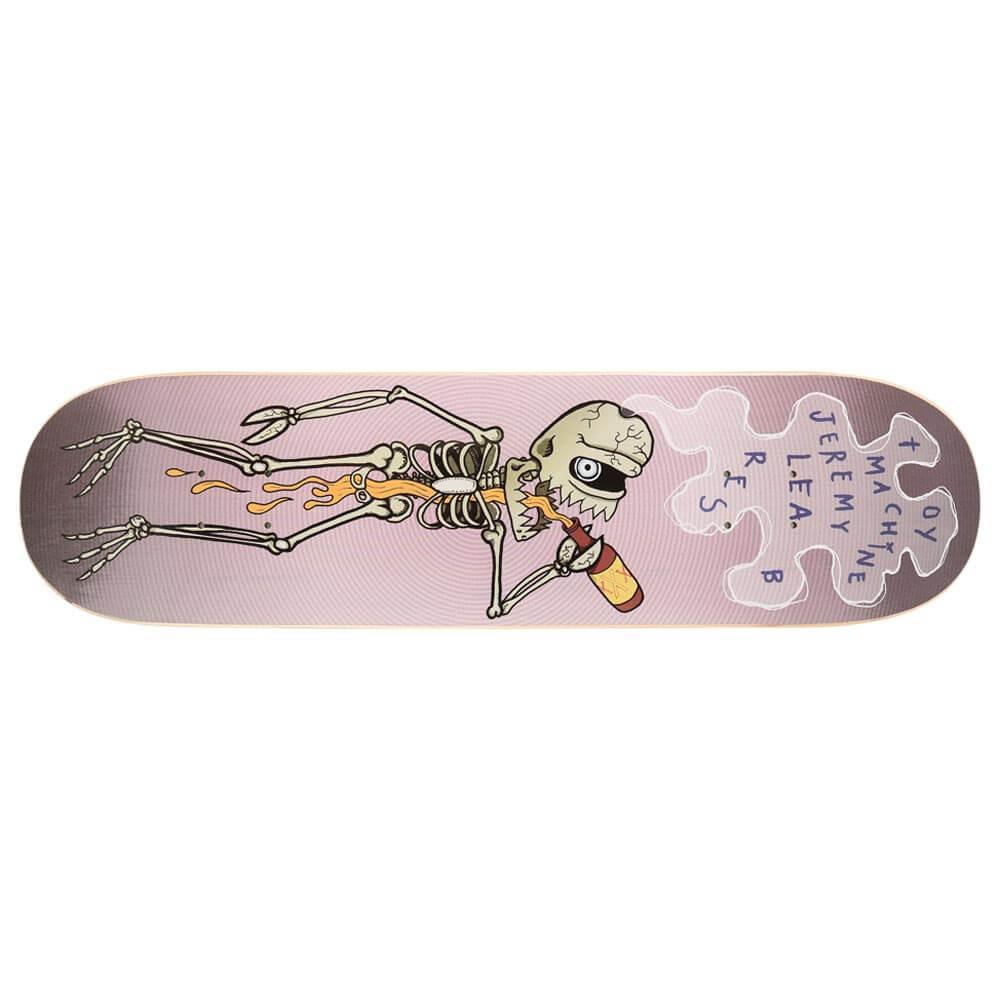 Skeleton Toy Machine Logo - Toy Machine Jeremy Leabres Drinking Skeleton Deck 8.25 X 32.38