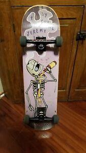 Skeleton Toy Machine Logo - Toy Machine Jeremy Leabres Drinking Skeleton Pharmacy Skateboard