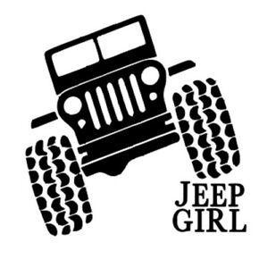 Jeep Girl Logo - Jeep Girl Vinyl Decal Car Laptop Window Home