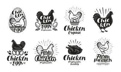 Black and White Chicken Logo - Search photos Category Animals > Birds > Roosters and Chickens