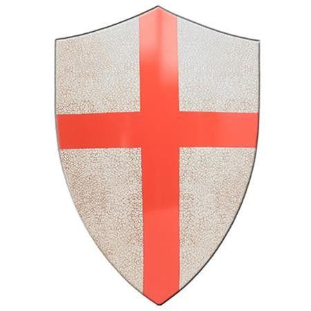 Red Cross and Shield Logo - Medieval Crafted Knights Red Cross Crusader Shield U1205