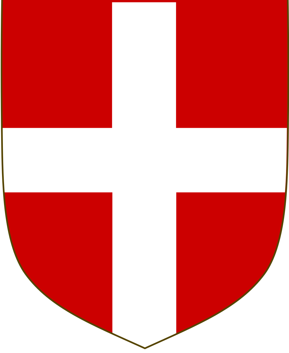 Red White Cross On Shield Logo - What is your national coat of arms/national emblem? : AskEurope