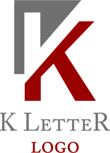 Cut Letter Logo - K Cut Letter Logo Vector (.AI) Free Download