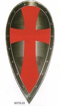 Red Cross and Shield Logo - Medieval shield template, Medieval shields