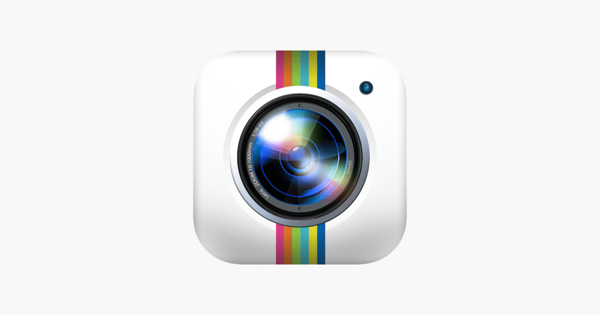 Rainbow Camera Circle Logo - Timestamp Camera Basic on the App Store
