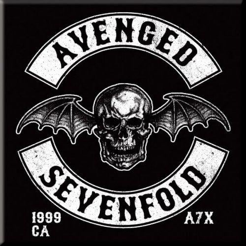 Avenged Sevenfold Death Bat Logo - Avenged Sevenfold Deathbat Crest Single Coaster Cork Band Official ...