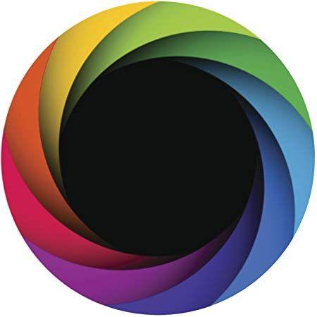 Rainbow Camera Circle Logo - RAINBOW CAMERA SHUTTER APERTURE RED ORANGE YELLOW GREEN BLUE INDIGO