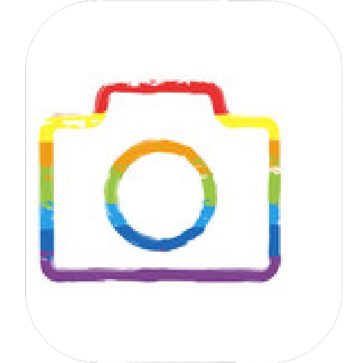 Rainbow Camera Circle Logo - Designs