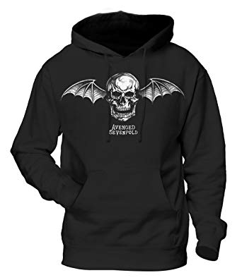 Avenged Sevenfold Death Bat Logo - Avenged Sevenfold 'Death Bat Logo' Pull Over Hoodie Black: Amazon.co ...