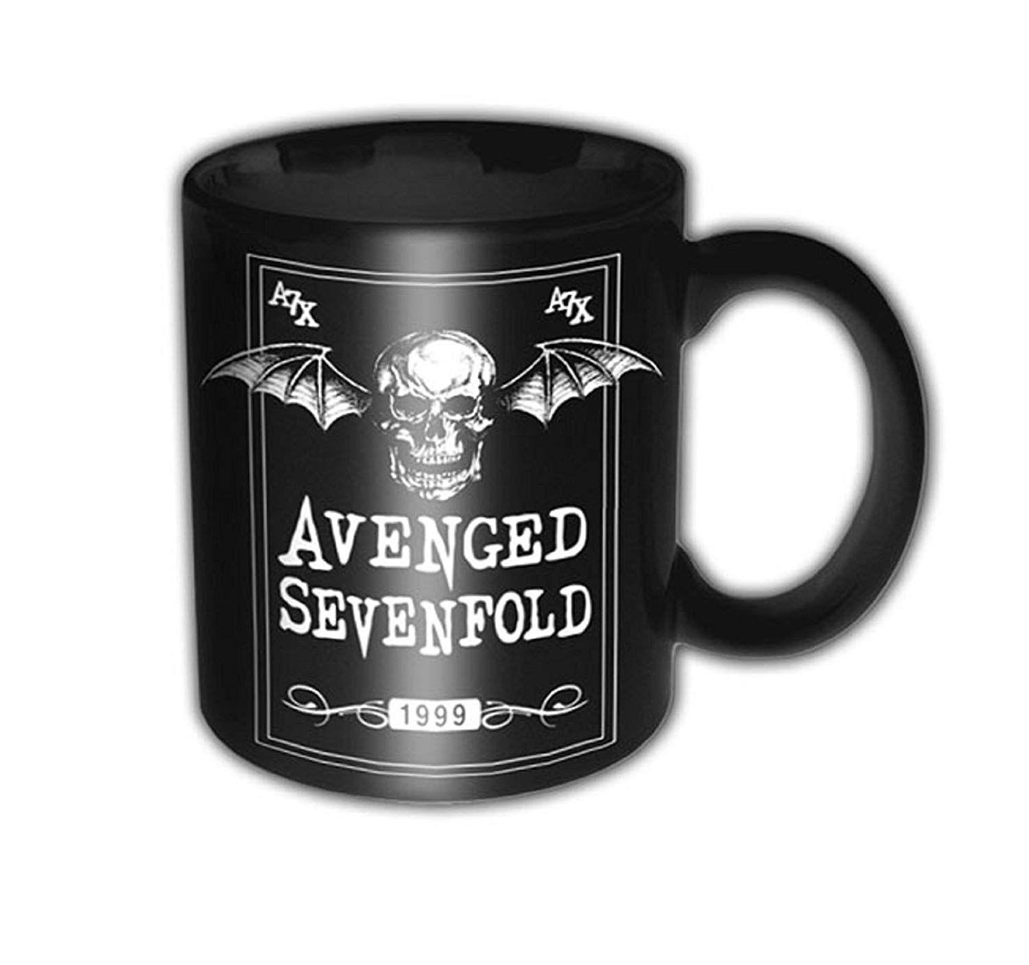 Avenged Sevenfold Death Bat Logo - Avenged Sevenfold Mug Death Bat Band Logo Official Matt