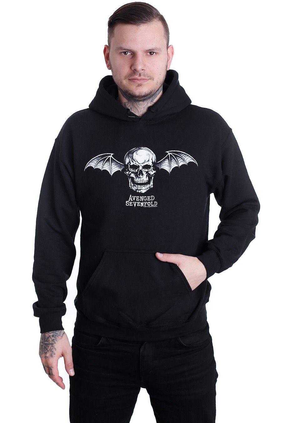 Avenged Sevenfold Death Bat Logo - Avenged Sevenfold - Death Bat Logo - Hoodie - Official Metal ...