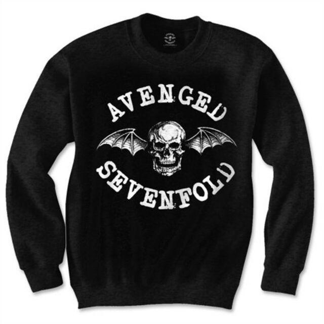 Avenged Sevenfold Death Bat Logo - Avenged Sevenfold Sweatshirt Official A7x Death Bat Logo M