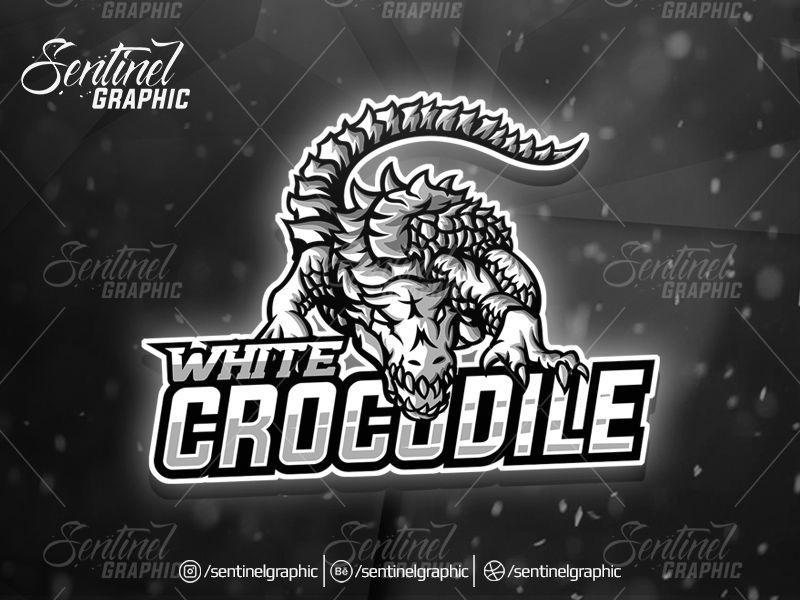 Crocodile Gaming Logo - WHITE CROCODILE Logo Esport Mascot Team Sport Game by Teng Studio ...