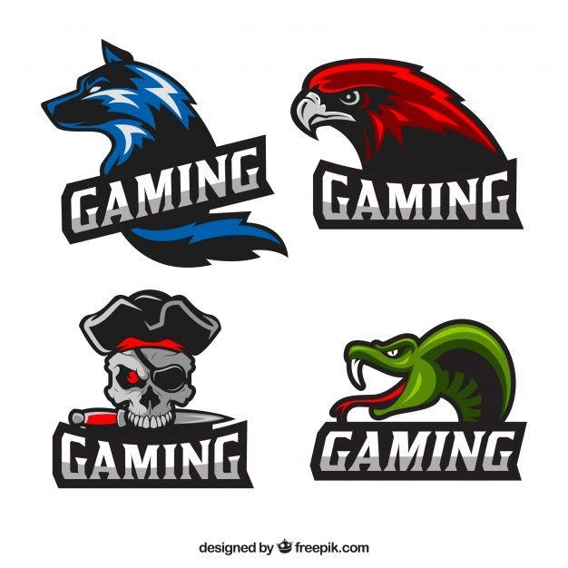 Crocodile Gaming Logo - Video game logo collection with flat design Vector | Free Download