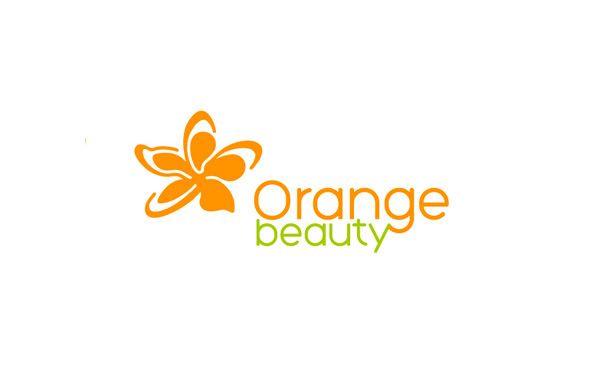 Orange Flower Logo - Orange Beauty identity