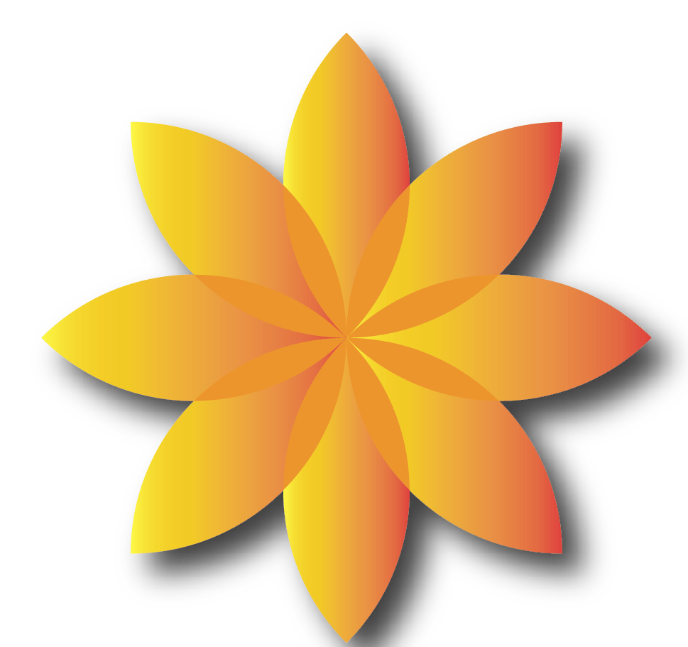 Orange Flower Logo - Yellow flower Logos