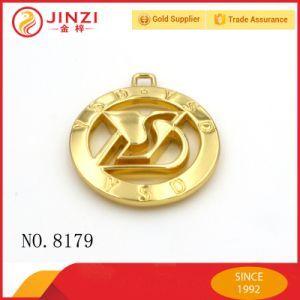 Round Steel Logo - China Promotion Customized Round Metal Bag Hanging Logo Gift ...