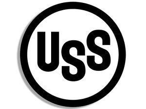 Round Steel Logo - 4x4 inch Round USS United States Steel Corporation Logo Sticker - us ...