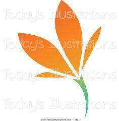Orange Flower Logo - Best Logos image. Floral logo, Flower logo, Logo designing