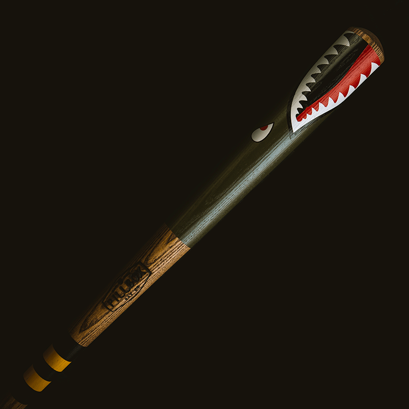 Cool Baseball Bat Logo - Shark Bomber