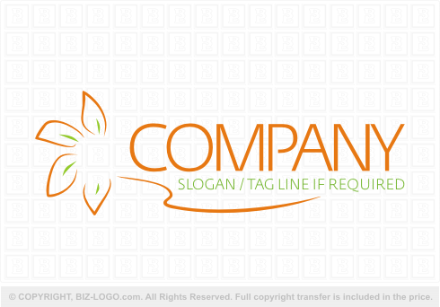 Orange Flower Company Logo - logo with flower design logo with flower design woodphoriaky ...