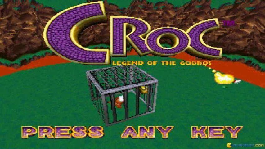 Crocodile Gaming Logo - Croc: Legend of the Gobbos gameplay (PC Game, 1997)