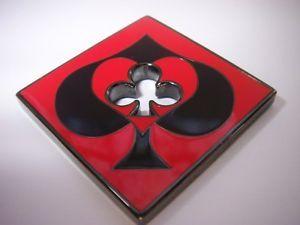 Red and Black Diamond Shape Logo - Diamond Shaped Black Red Cutout Card Guard Poker Hand Protector ...