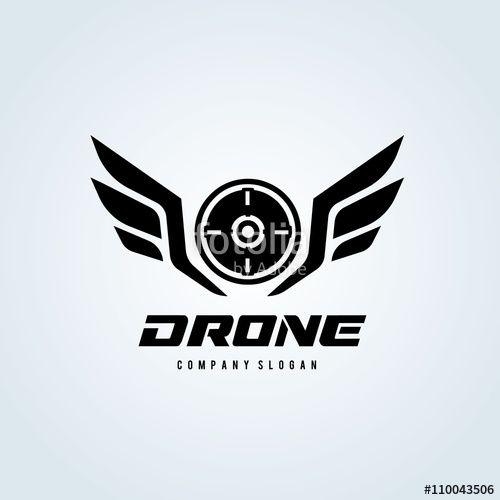 Game Logo - Drone logo,wing logo,game logo,vector logo template.