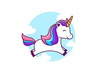 Cute Unicorn Logo - CUTE UNICORN LOGO MASCOT by R A H A J O E