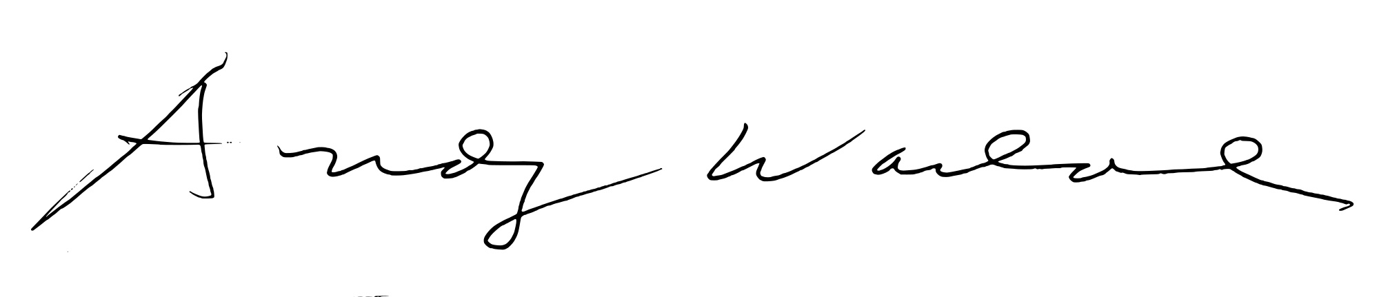 Andy Warhol Logo - Andy Warhol signature.svg