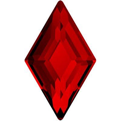 Red and Black Diamond Shaped Logo - 9.9x5.9mm PLAIN HF Swarovski diamond shape flatbacks