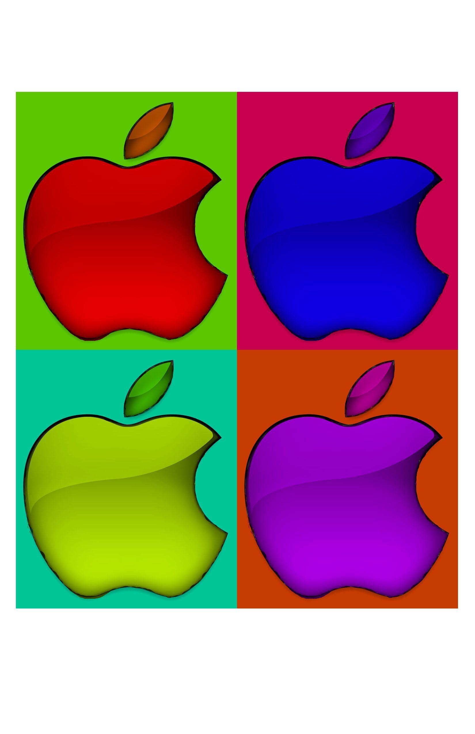 Andy Warhol Logo - Andy Warhol, Apple Logo. Possible art nite projects