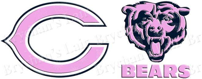 Pink Chicago Logo - Chicago Bears PINK Novelty Craft Supply Grosgrain Ribbon - Brychan's ...