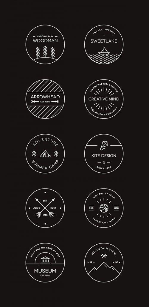 Minimal Circle Logo - 10 Free Minimal Line Logos | Projects | Logo design, Logos, Design