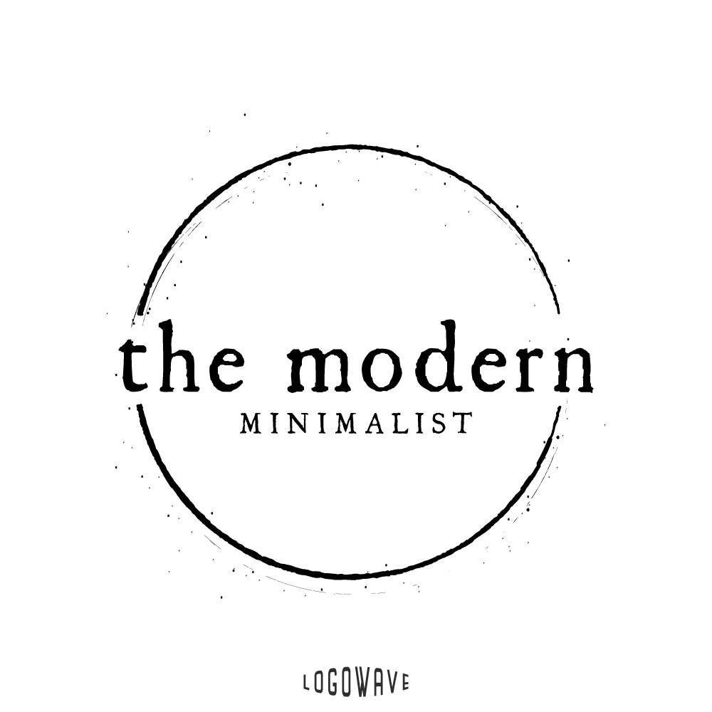 Modern Circle Logo - Circle Logo, Masculine Logo, Simple Logo Design, Modern Logo ...